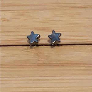 Gunmetal Star Stud Earrings